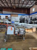 Conveyor with Metal Detector, stainless steel frame, no belt, 240/480 volts, 3 phase, overall