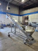 Boldt Mdl. 1211 All Stainless Steel Power Auger Conveyor, Ser. #79401, missing motor, gearbox,