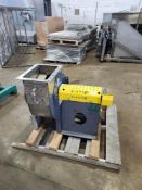 Squirrel Cage Fan with motor, 240/480 volt, 3 phase, intake 13" dia. out take 9 1/2" W X 13 1/2"