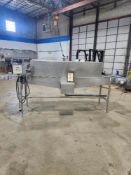 Intervention Tunnel with wash nozzles, 240/460 volts, 3 phase, 18" W X 131" belt, stainless steel