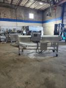 Cintex Mdl. C62096 Conveyor, Ser. #95627, plastic belt is 12" W X 88" L, missing motor, sprocket and