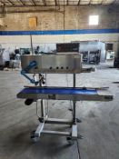 Sealer Sales Mdl. HL-M1120LD Sealer, 8 1/2" W X 55" L conveyor belt is 39 1/2" wide, with bumper (