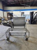 Portable Paddle Mixer, 16" W X 24, s.s. tilt out bowl, removable s.s. top, 1 h.p. dual voltage