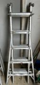 DESCRIPTION KELLER PRO 10' ADJUSTABLE ALUMINUM LADDER. BRAND / MODEL: KELLER PRO SIZE 10' LOCATION S