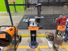 Dayton 6Y945E 2x6" Belt/Disc Sander Pedestal Grinder, w/ 400H50 Pedestal Grinder Stand