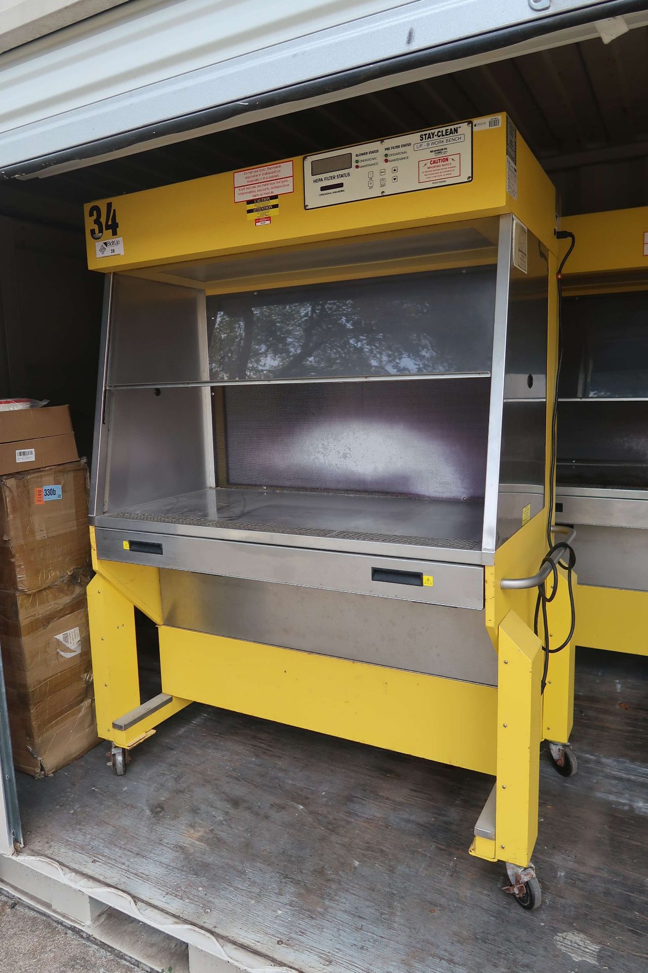 Lab Products Inc. 30909DEL Mobile Lab Hood with Hepa Filtration, S/N ...