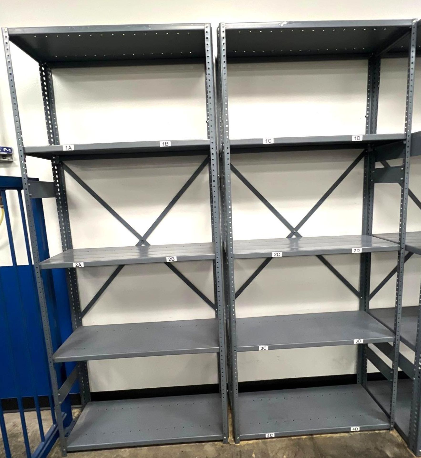 Lot of (2) Steel Shelving Units, 12 x 36 x 84 High - Image 2 of 2