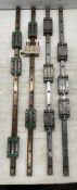 Lot of (4) Hiwin #HG20 & #LH20 Linear Blocks w/Rails