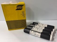 Lot of (16) - ESAB SureWeld E6011, 3/32 x 14, Carbon Steel Electrode 5lb Resealable Plastic Tube