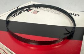 Lot of (9) - Morse Band Saw Blade, Carbon Steel, 7 ft 9 in, Hard Back, 6 TPI