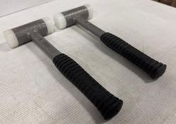 Lot of (2) - Halder Supercraft Soft Faced Mallet, Break Proof Steel Tube, Anti-Slip Grip - #3377.040