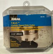 Lot of (5) - Ideal Carbide Tipped Hole Cutter #36-316, Size 3-1/2"