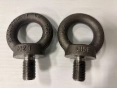 Lot of (2) - Metric & Multistandard 580 Lifting Ring Bolt C15 Steel 27 - Product Number: 380006
