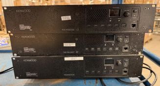 Lot of (3) Kenwood #NXR-810-K UHF Digital Base-Repeaters