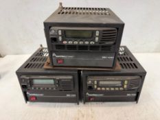 Lot of (3) Kenwood Radios w/Samlexpower #SEC-1223 Power Supplies