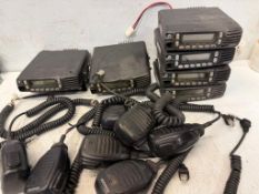 Lot of (6) Kenwood #NX-800-K UHF Digital Transceivers w/#KMC-35 & #KMC-65 Remote Speakers