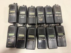 Lot of (12) Kenwood #TK-3180 Radios w/Batteries