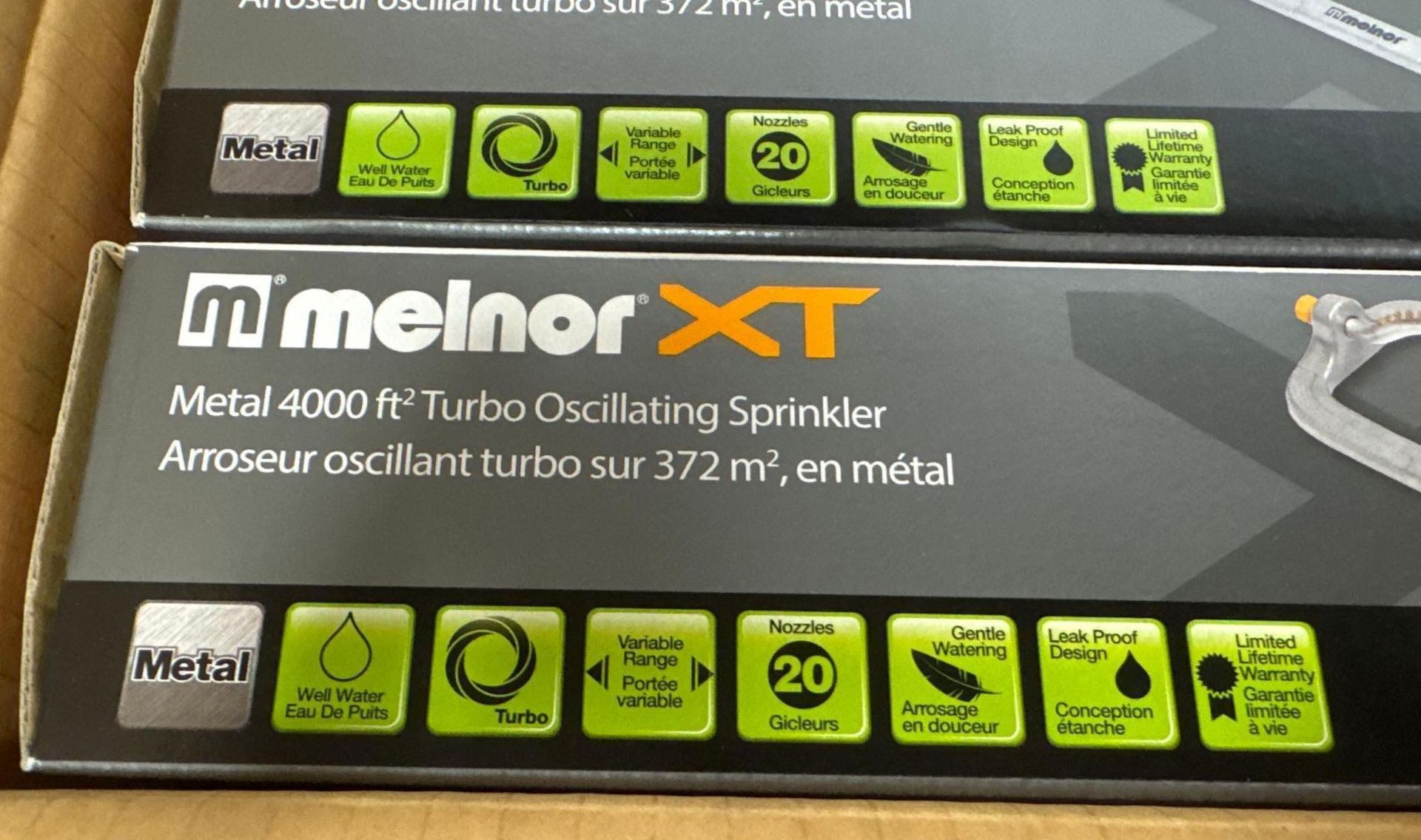 Melnor 65178AMZ MiniMax Turbo Irrigatore oscillante su treppiede, 4000