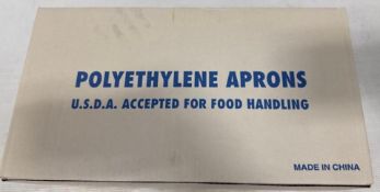 10 Boxes - Ansell #54-290 POLY-D Heavy Weight Disposable Polyethylene Aprons 28" x 46"