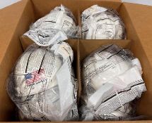Lot of (20) - MSA #475358 V-Gard Type 1Class E White Hard Hats w/Glare Guard Underbrims - Medium