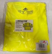 Lot of (4) - MCR Safety #LSTSCL3ML Luminator Class 3 Long Sleeve Safety Shirts - 2X-Large