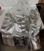 Chicago Protective Apparel #601-ARH-2XL-VV 40" Aluminized Rayon Heat Resistant Coat - 2X-Large