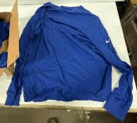 Lot of (2) - Nike 2X-Large Blue Long Sleeve Shirts