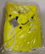 Lot of (6) - Telcom #7002AJ High Visibility Jackets Attached Tuck-Away Hood- Small