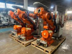 Lot of (3) ABB #IRB 6640 M2004 Robots & Controllers