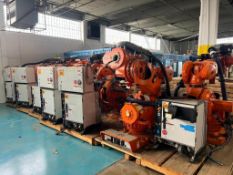 Lot of (7) ABB #IRB 7600 M2004 Robots & Controllers