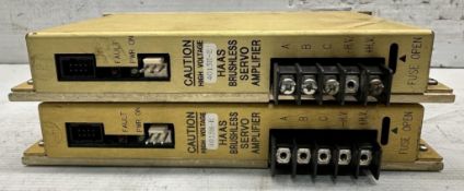 Lot of (2) HAAS #4015H-E Brushless Servo Amplifier