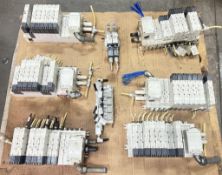 Lot of SMC Manifold Units w/ Valves