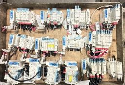 Lot of SMC Manifold Units w/ Valves