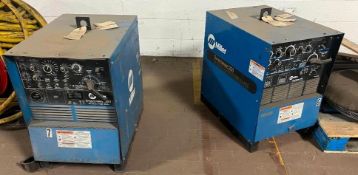 Lot of (2) Miller Syncrowave 250 Welding Power Sup