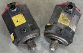Lot of (2) Fanuc #A06B-0235-B605 Servo Motors