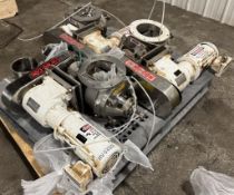 Lot of (3) Nu-Con Rotary Airlock Valves #DT375U