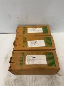 Lot of (3) Kunkle #20 E01 M6, SET 150, CAP 44GPM, SIZE 1