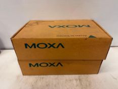 Lot of (2) MOXA #EDS-505A V1.2 Managed Ethernet Switches