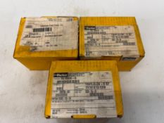 Lot of (3) Boxes of Parker #16 V50X-S STR THD 45 DEG ELBOW