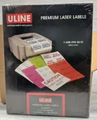 Lot of (4) Uline #S-38470 Premium Laser Labels