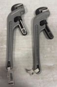 Lot of (2) - Ridgid 14" Aluminum End Wrench