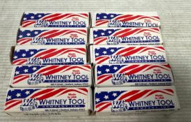 Lot of (10) - Whitney Tool 1/4" Collet for Drill E
