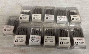 Lot of (11) - Wiha #2 Hardened Tool Steel 1/4" Uni
