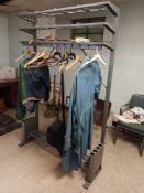 Metal Coat Rack Measures Approximately 50"w X 76"h.