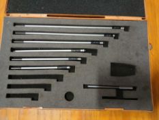 Mitutoyo Inside Micrometer Set. Set is Missing Pieces.