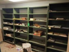 QTY 4 Metal Shelf Unit Measures Approx. 36"x18"x84"