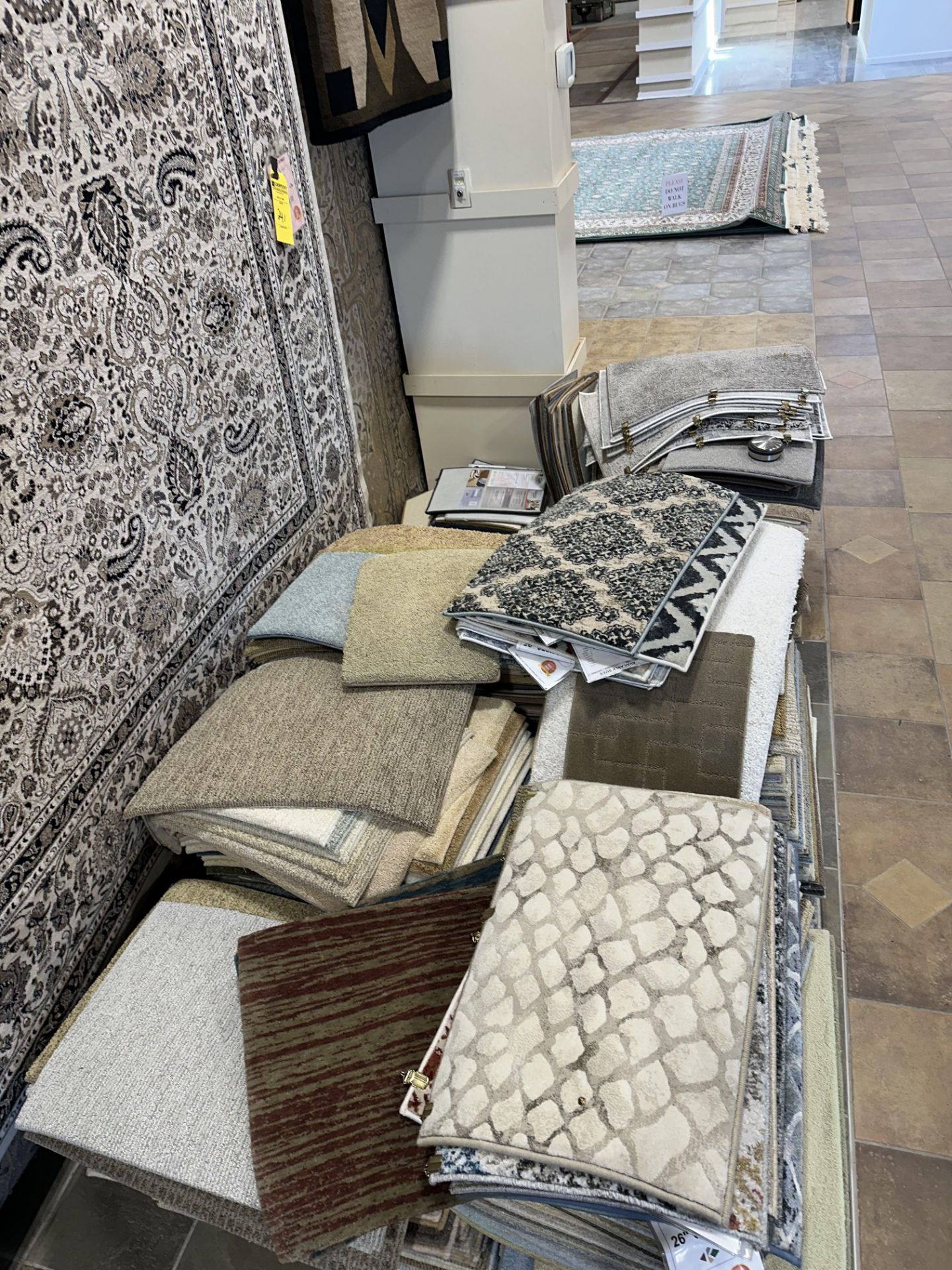 1 Lot of Assorted example rugs over 50 pieces
