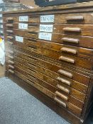 Wood 10-Draw Flat File