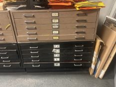 (2) 5-Draw Flat Files - Tan