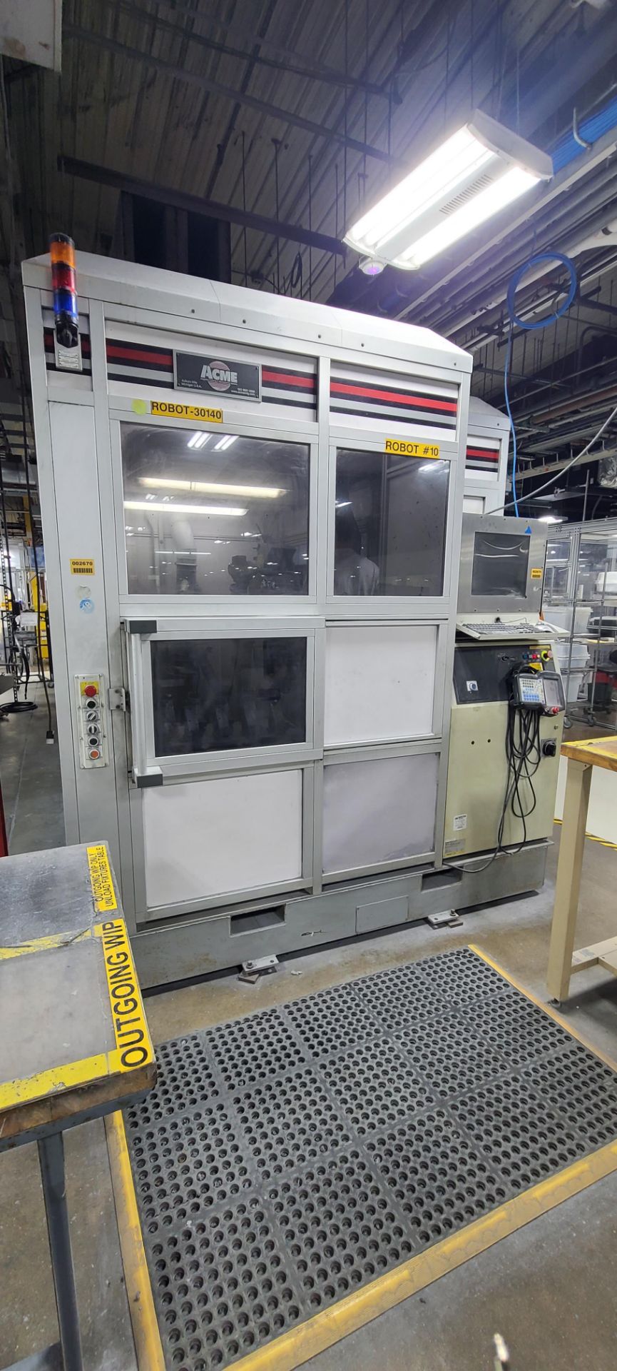 ACME ROBOT POLISHING CELL INCLUDING 2008 FANUC ROBOT